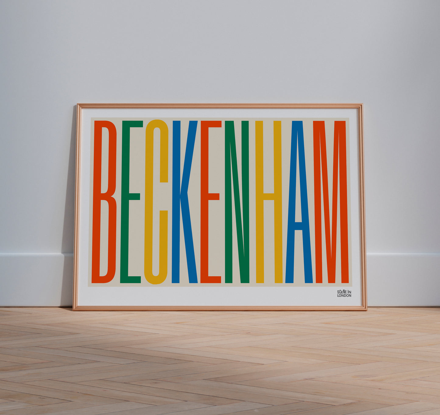 Colourful Beckenham framed print