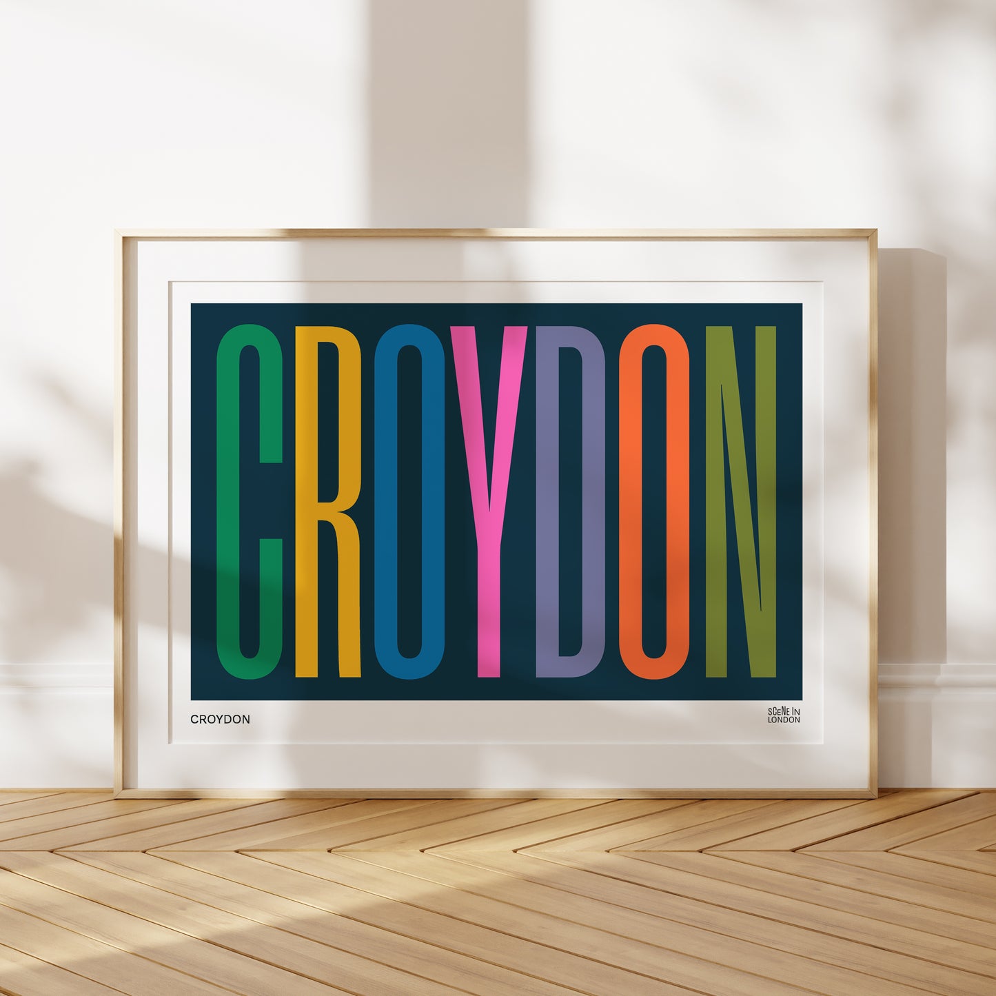 Croydon Wall Art Typographic Print