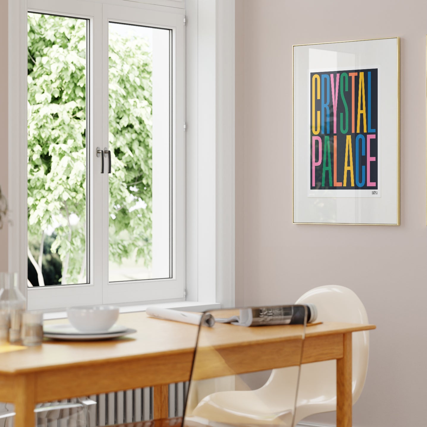 Crystal Palace Typography London Art Print