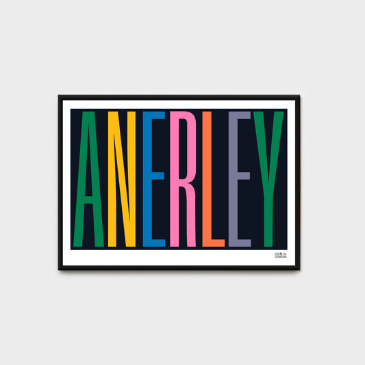 Anerley Typographic Print