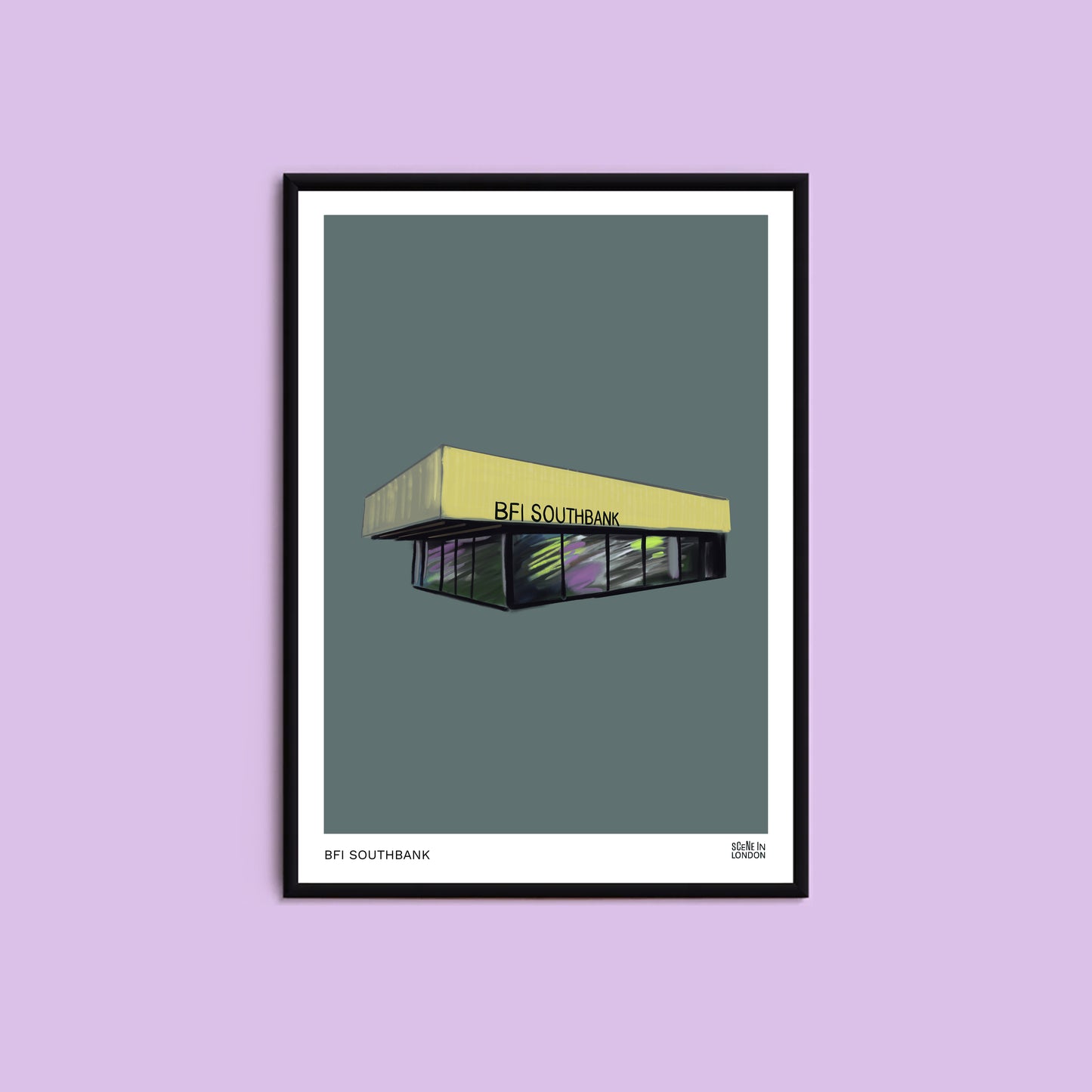 BFI Southbank art print by Scene in London