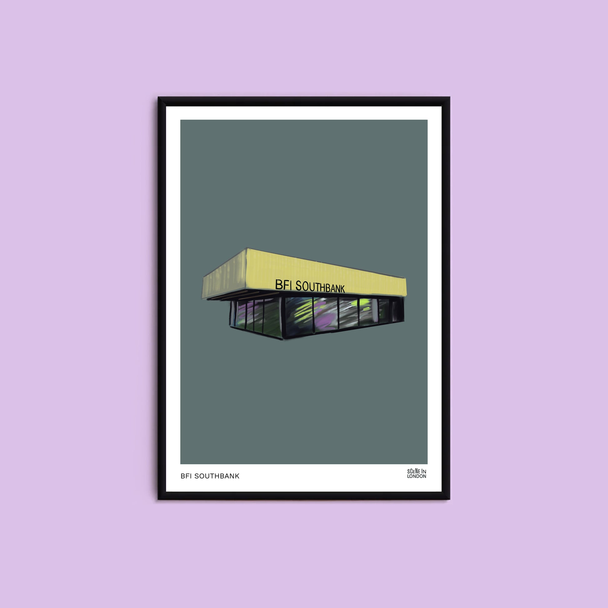 BFI Southbank art print by Scene in London