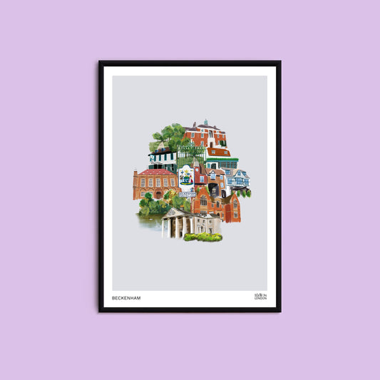Beckenham art print featuring places in Beckenham