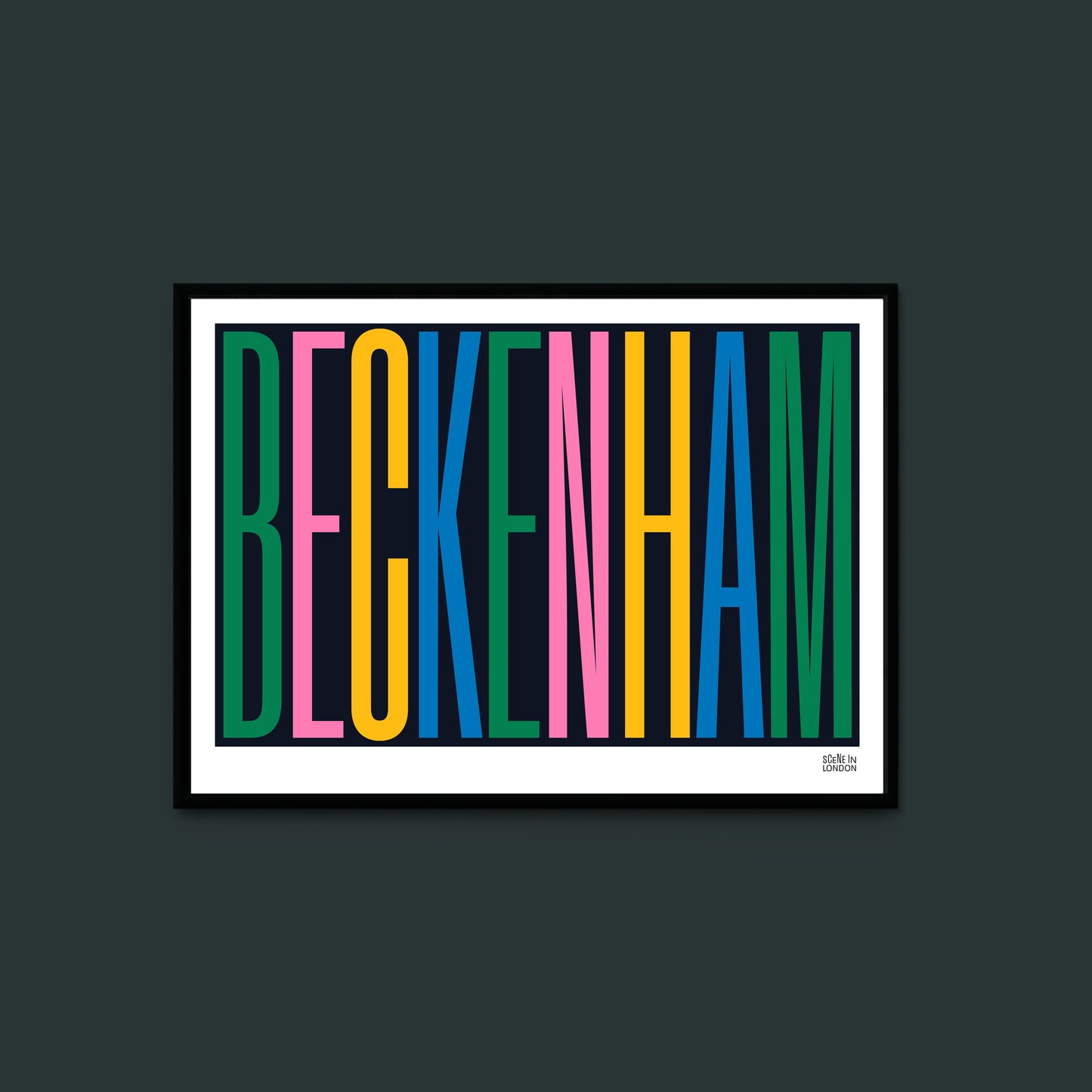 Beckenham Typographic Print