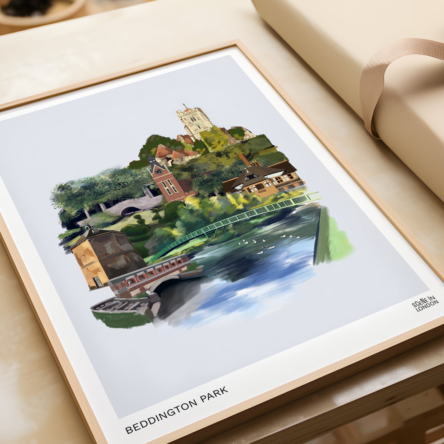 Beddington Park Illustration Print