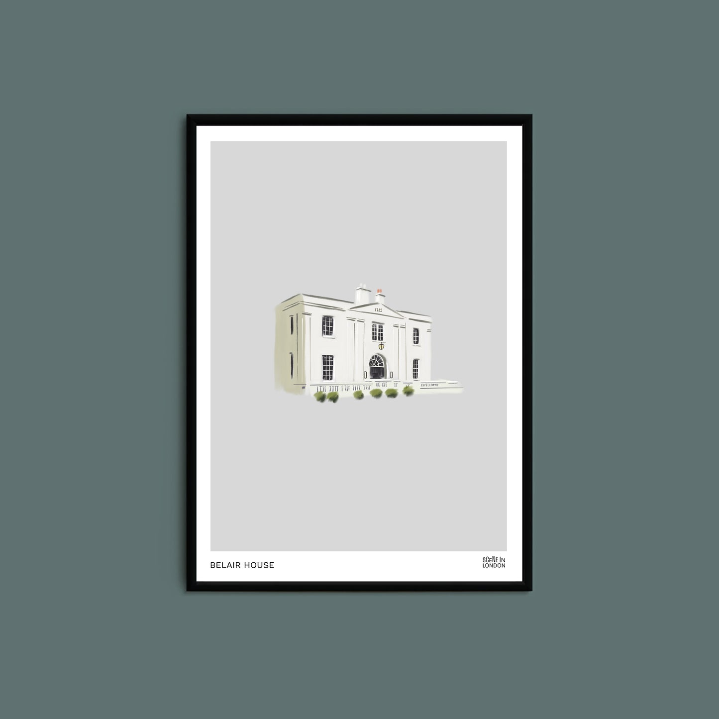Art print of Belair House in Dulwich London