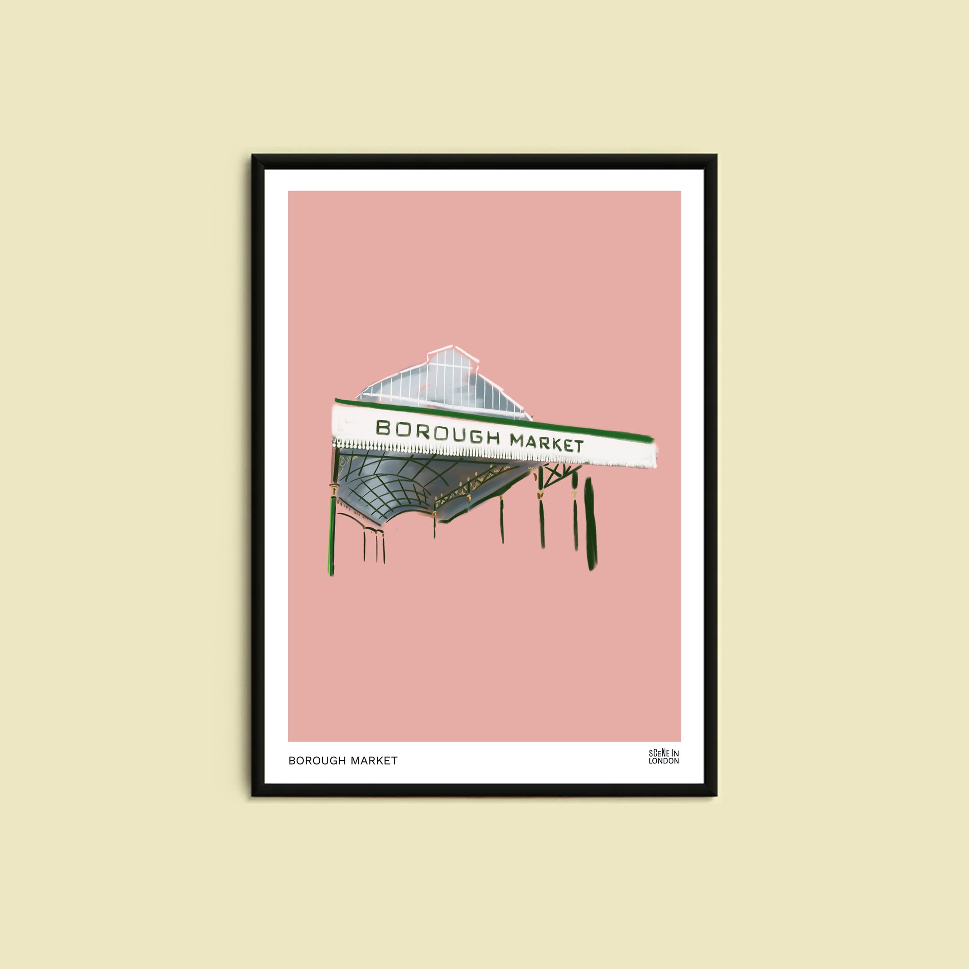 Borough Market art print by Scene in London