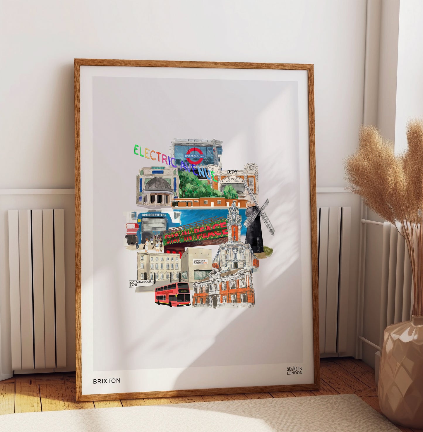 Brixton Illustration Print