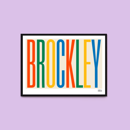 Brockley Typographic Print