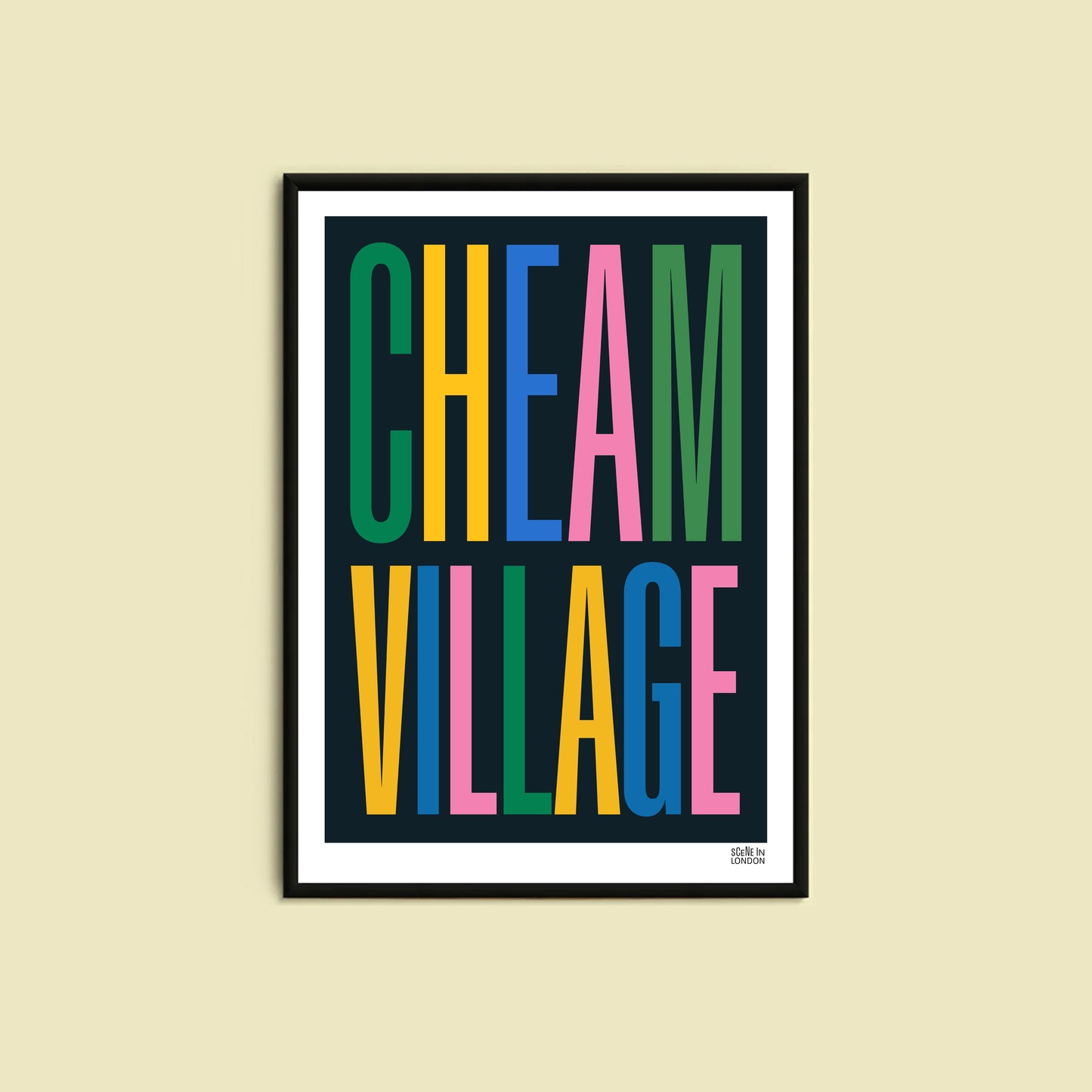 Cheam Village Print