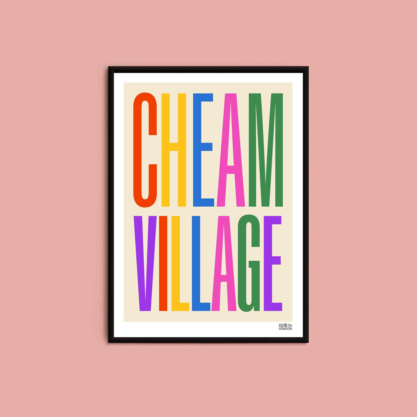 Cheam Village Poster Print
