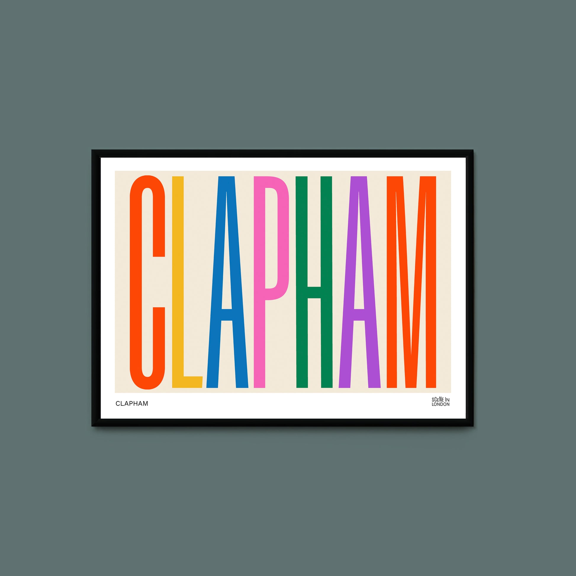 Clapham poster print