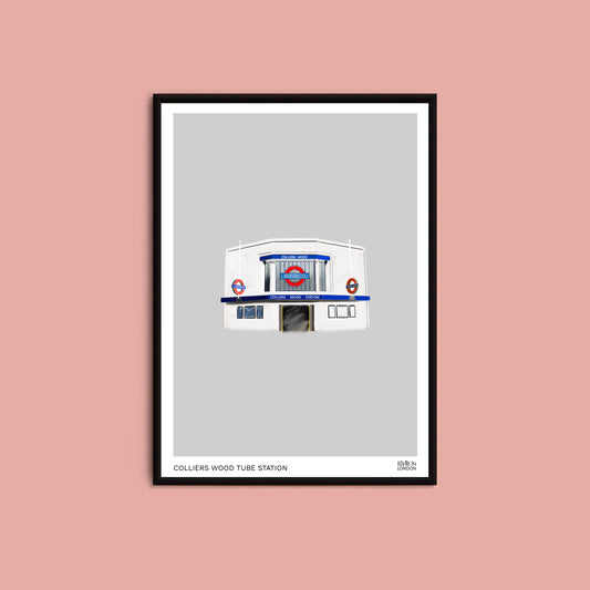 Colliers Wood art print of Colliers Wood Station