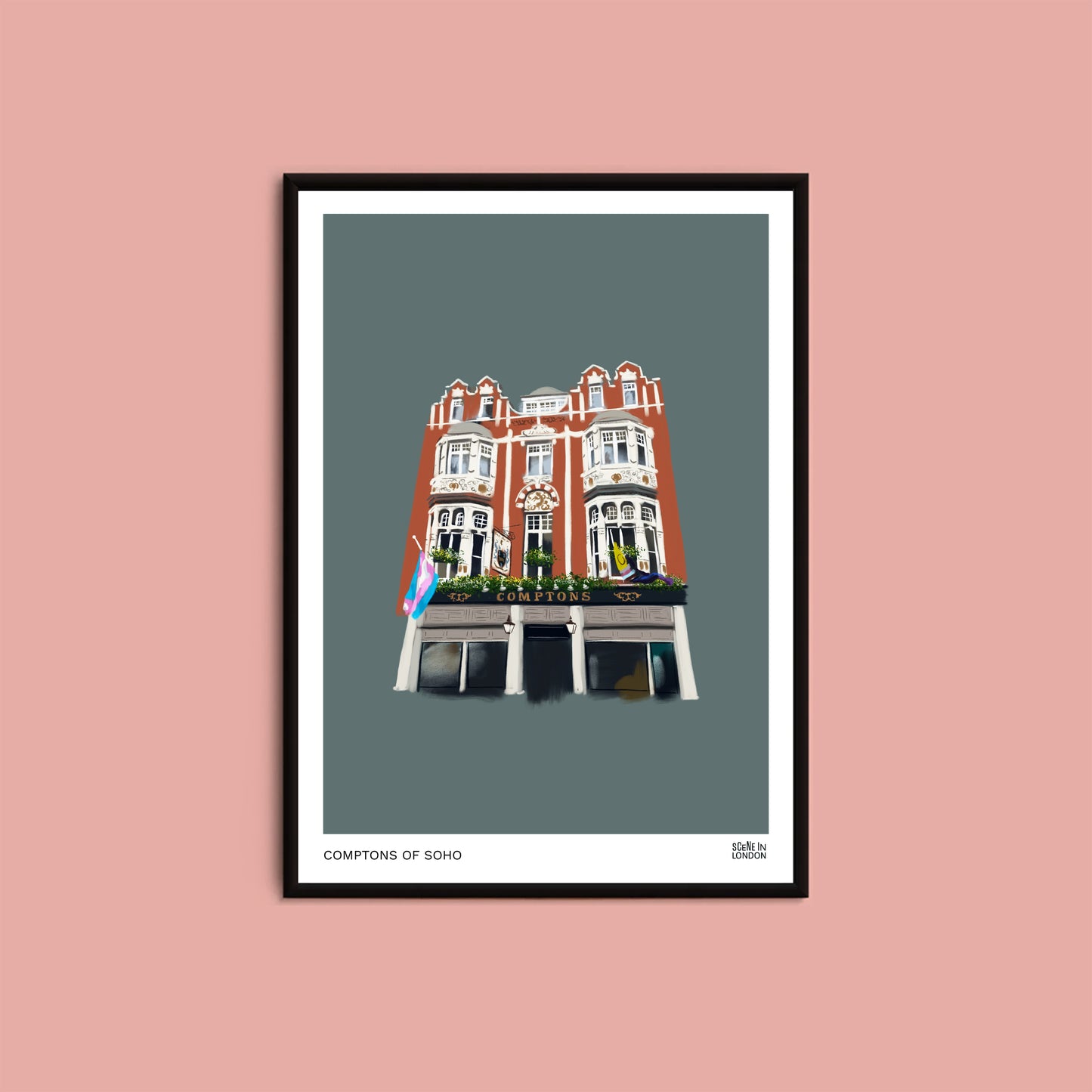 Comptons of Soho art print by Scene in London