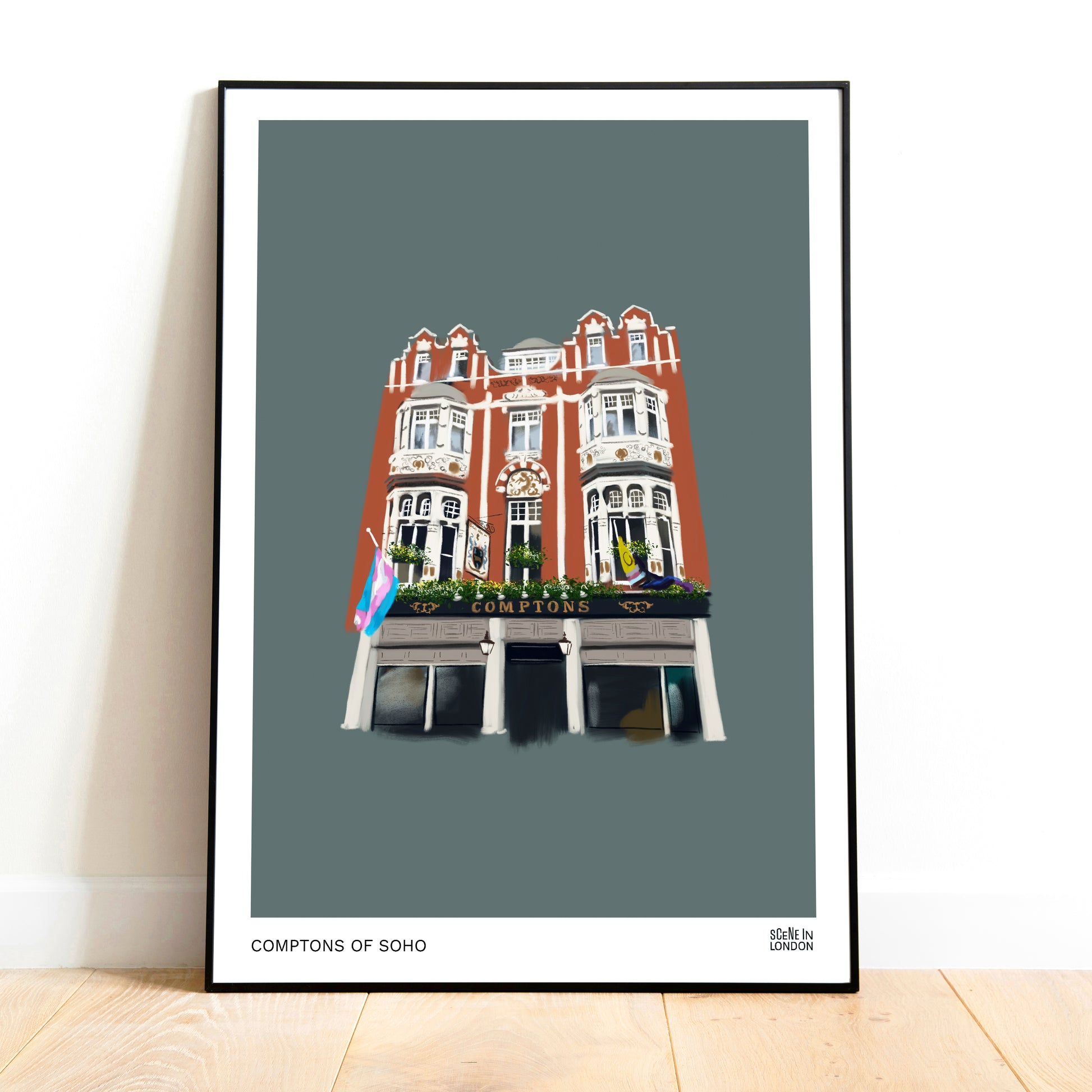 Comptons of Soho art print by Scene in London