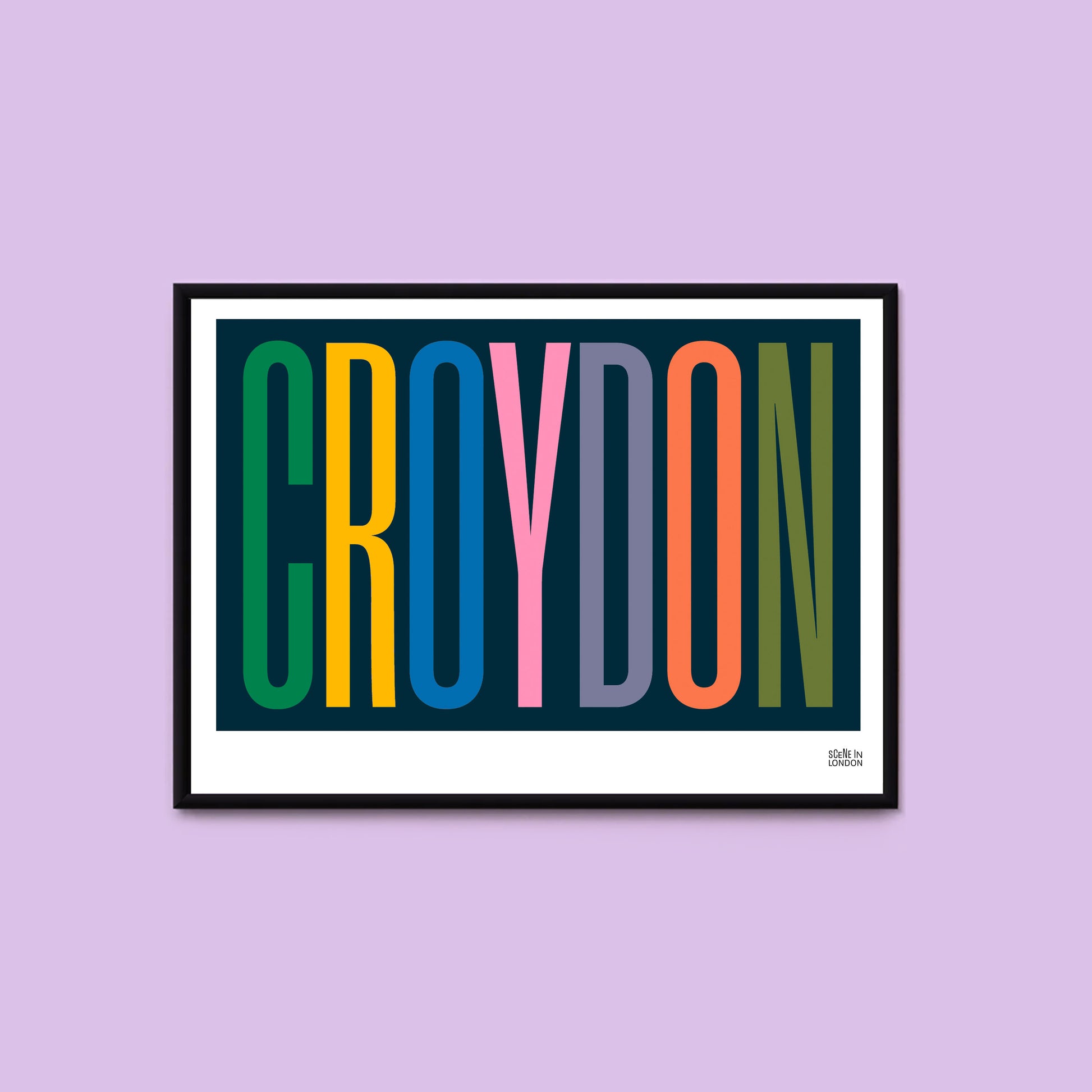 Croydon typographic print