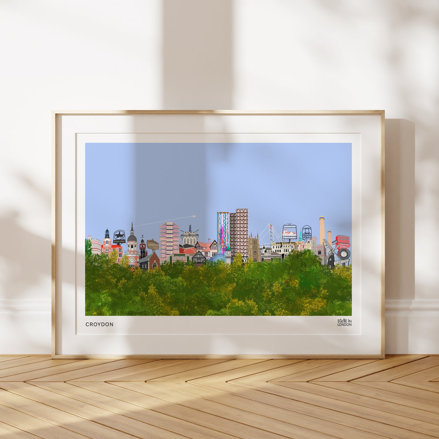 Croydon Vista Wall Art Print featuring architecture in Croydon