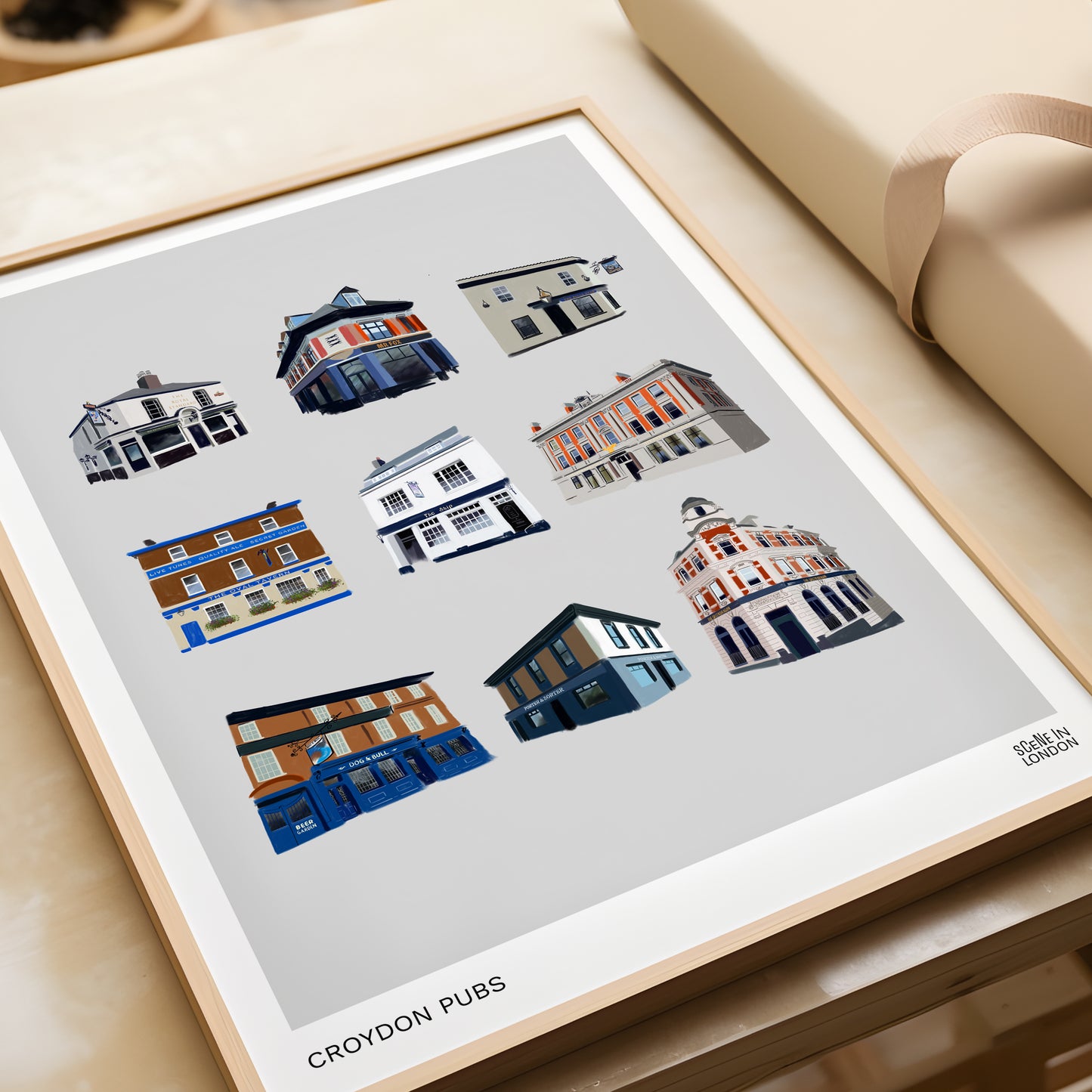 Croydon Pubs Print