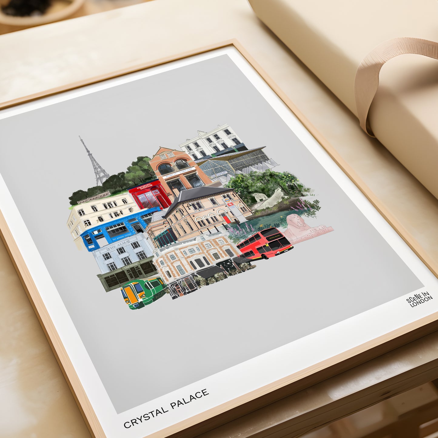 Crystal Palace Illustration Print