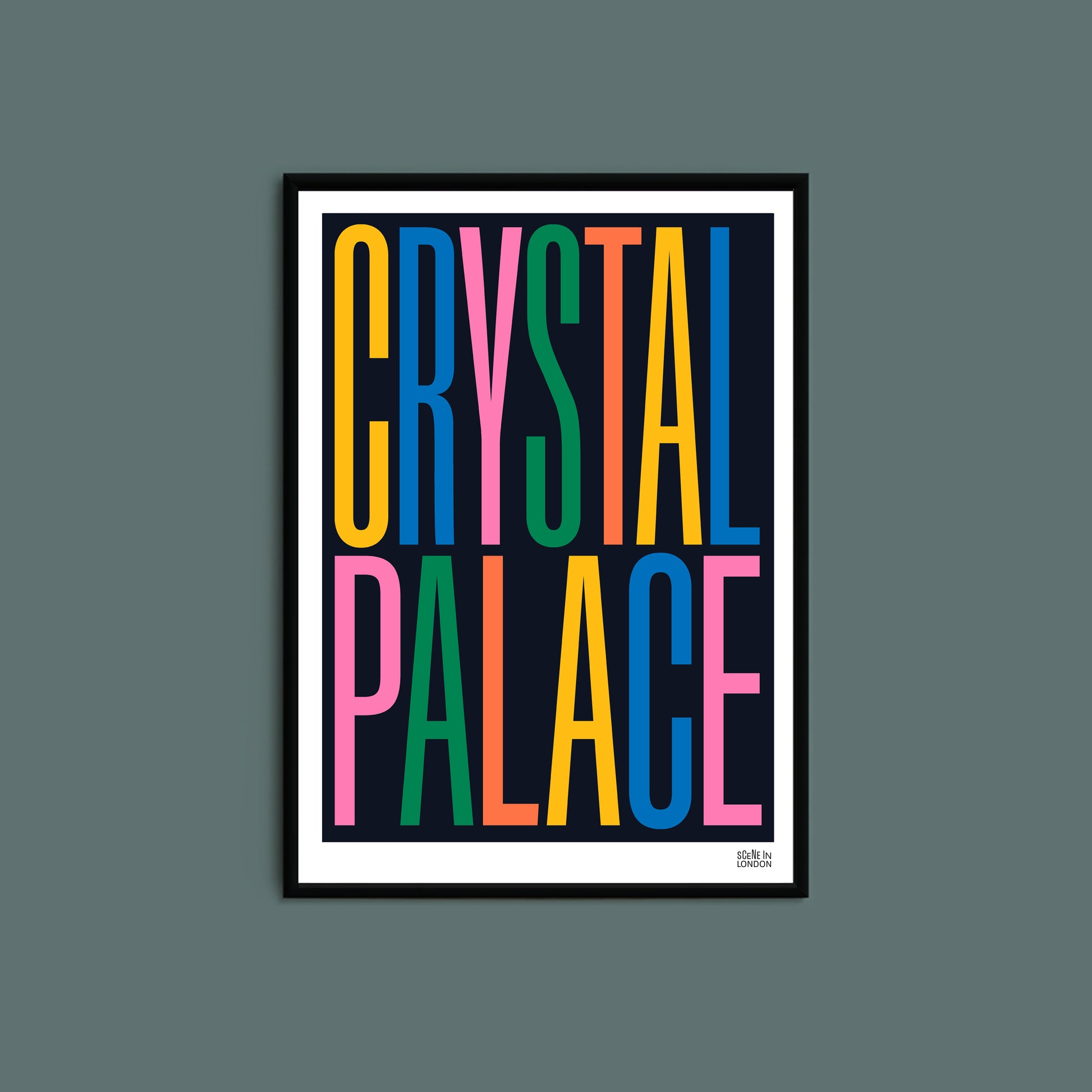 Crystal Palace Typography Poster