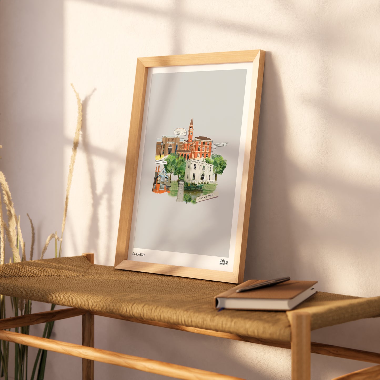 Dulwich print featuring places in Dulwich, London
