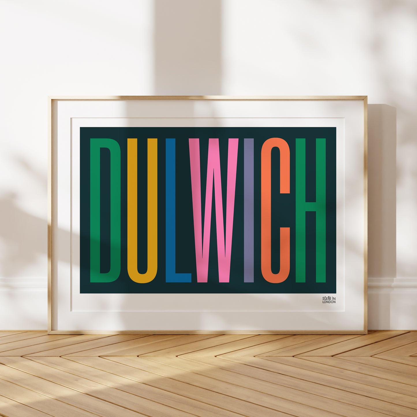 Dulwich Print Typographic Poster