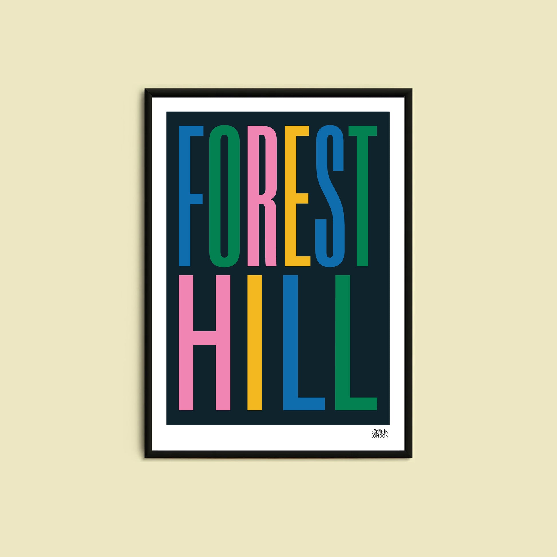 Forest Hill Typography Print