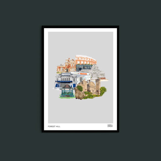 Forest Hill Art Print featuring places in Forest Hill London