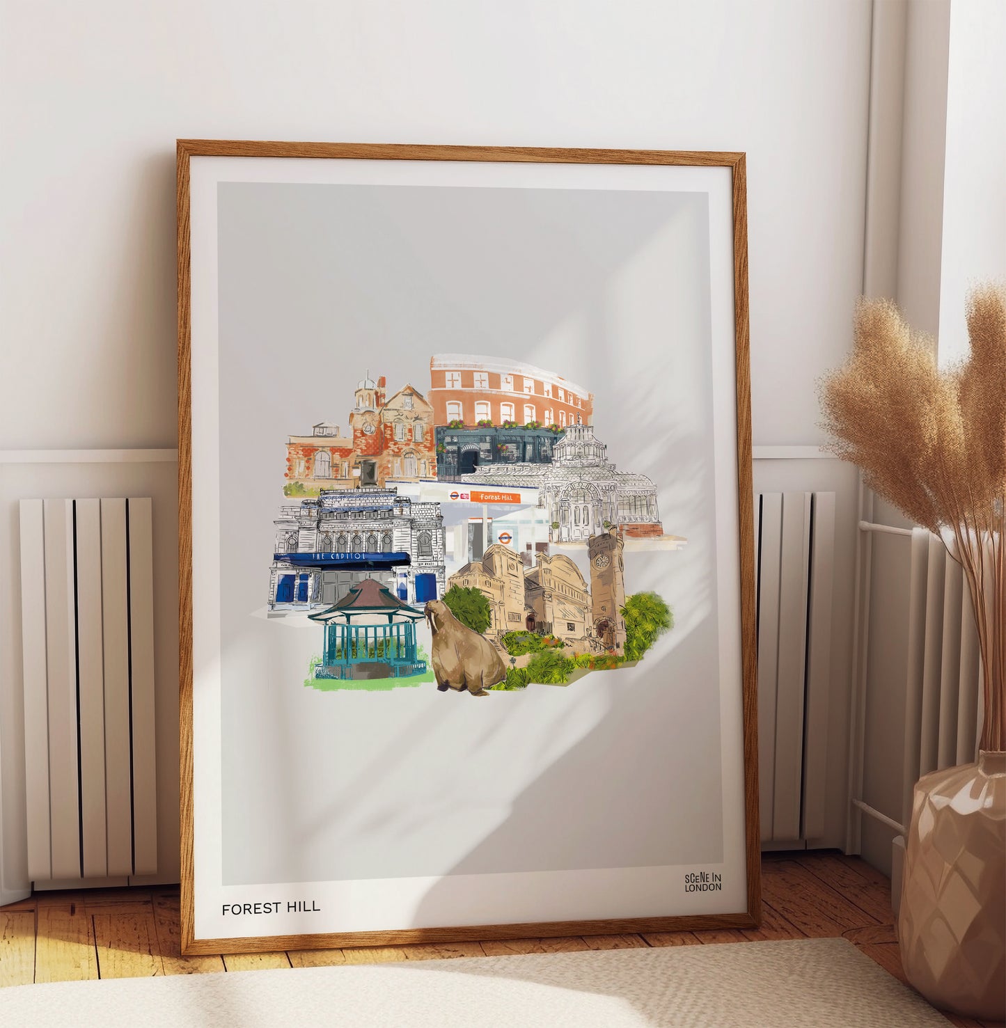 Forest Hill Illustration Print