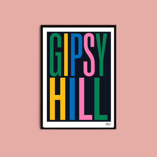 Gipsy Hill modern art poster