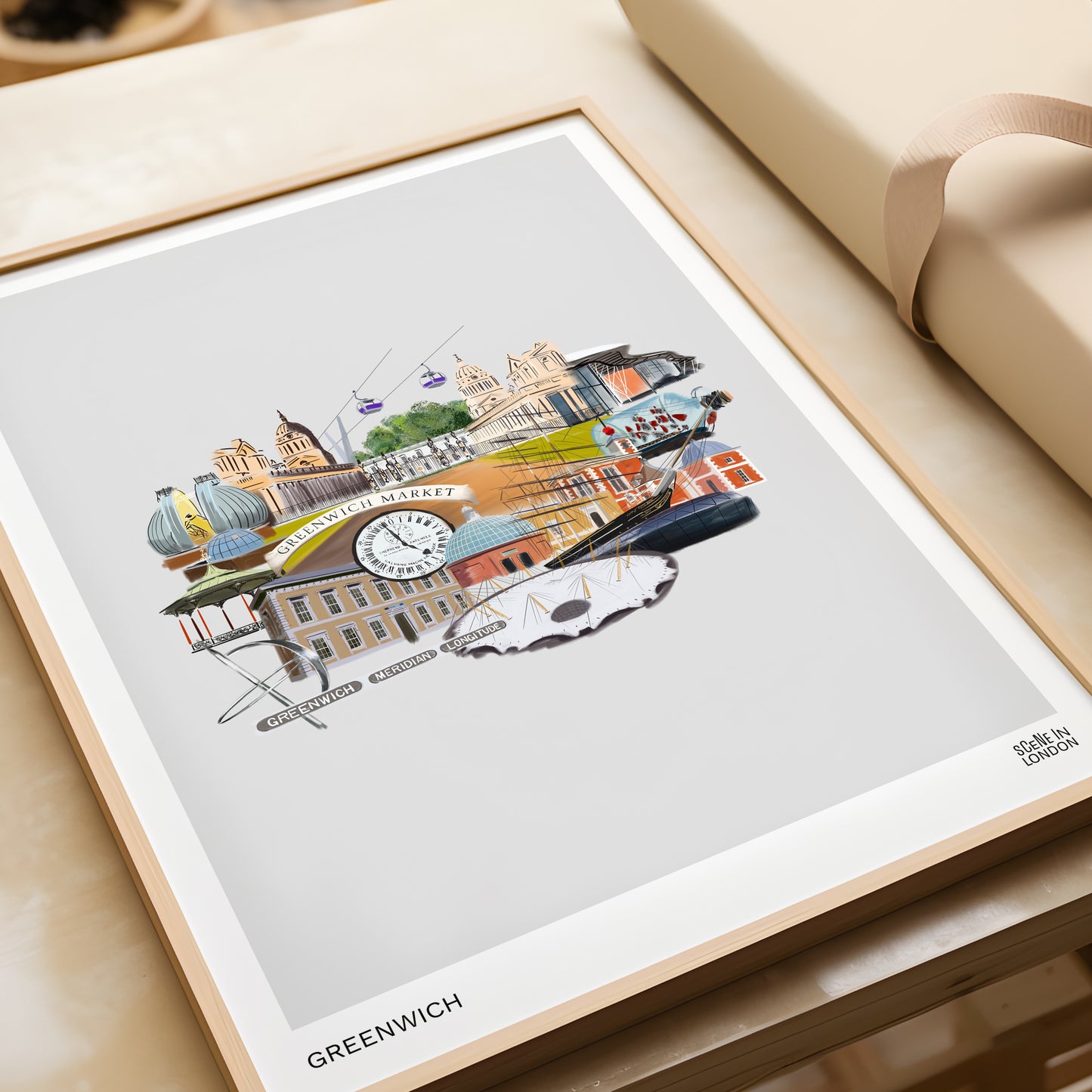 Greenwich Illustration Print