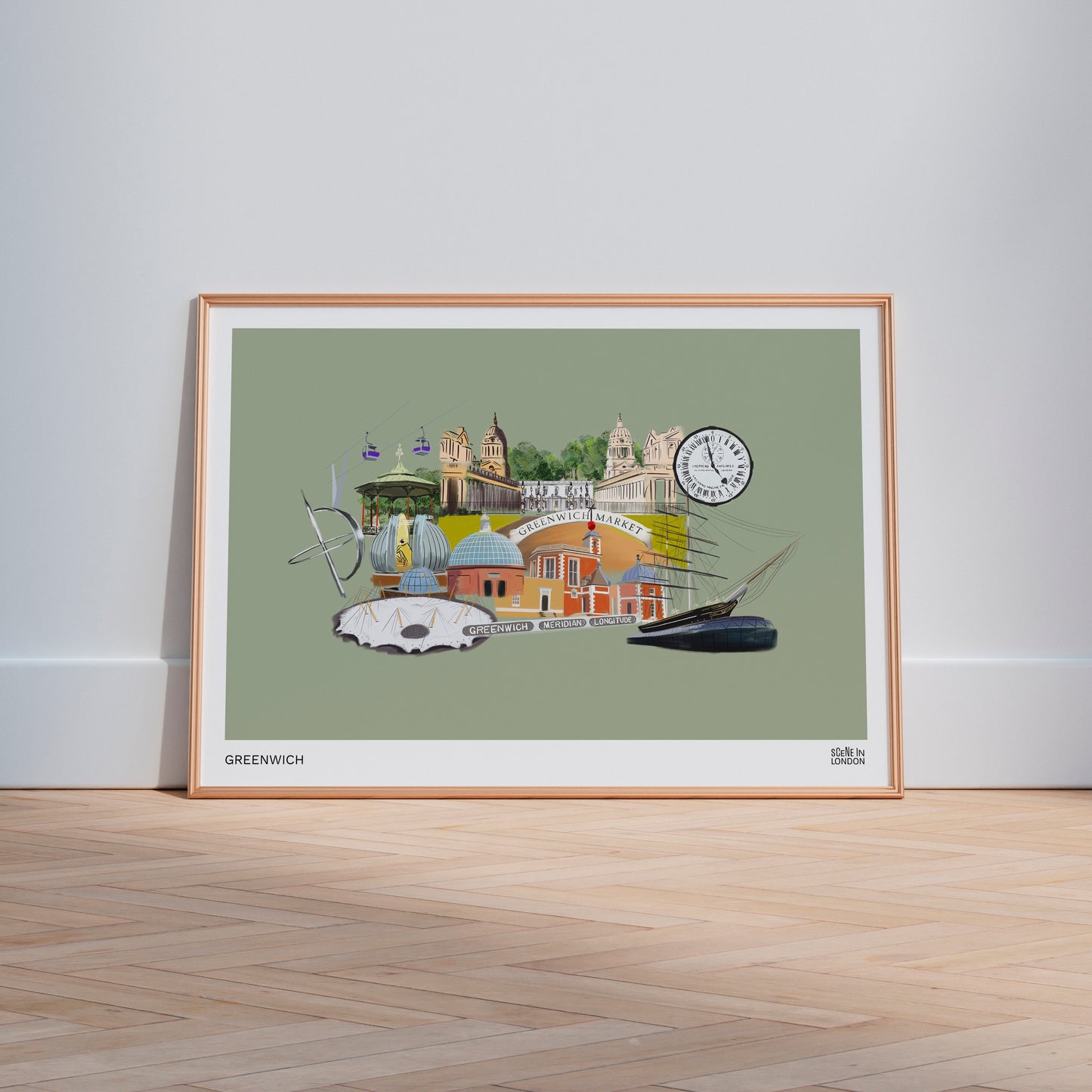 Greenwich London art print