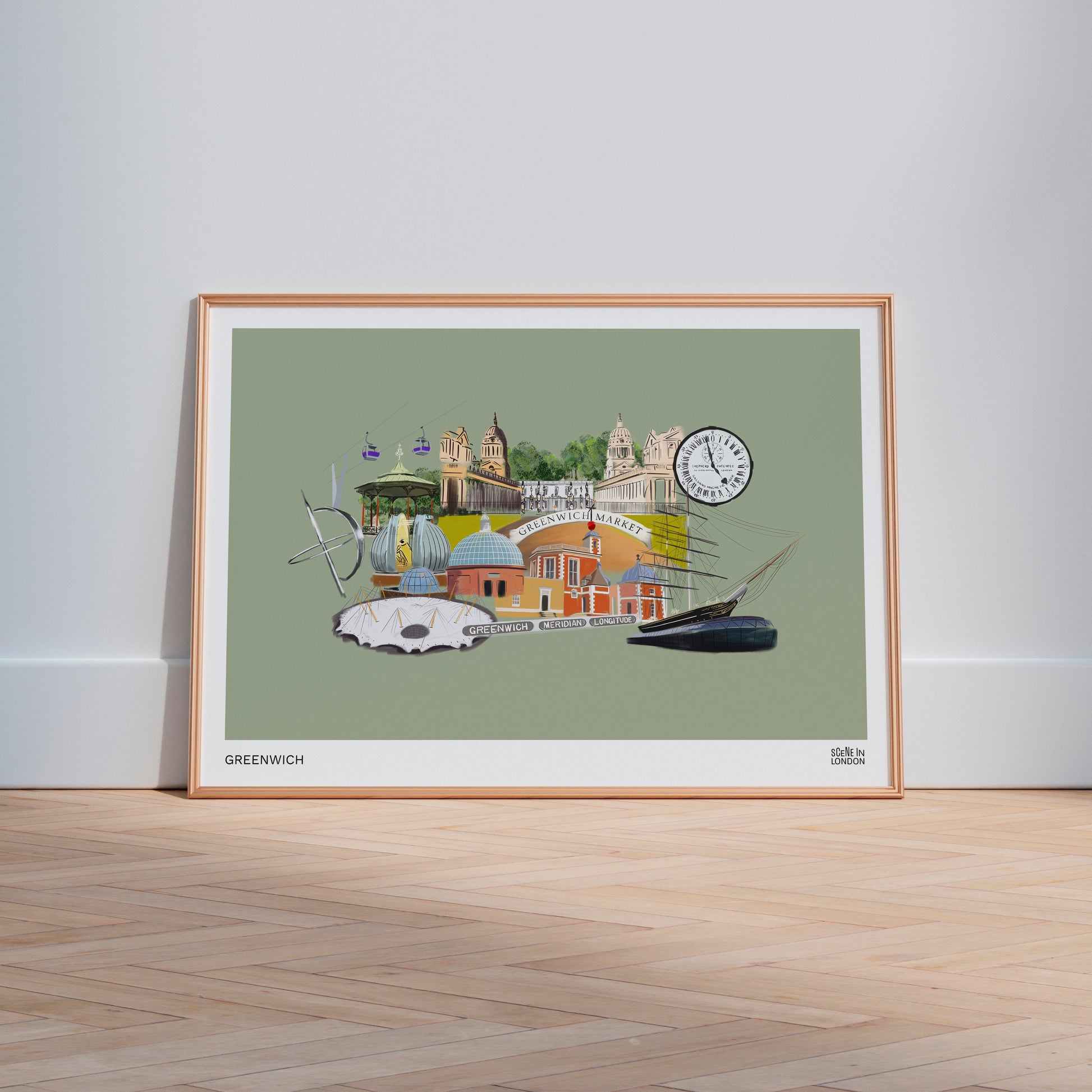 Greenwich London art print