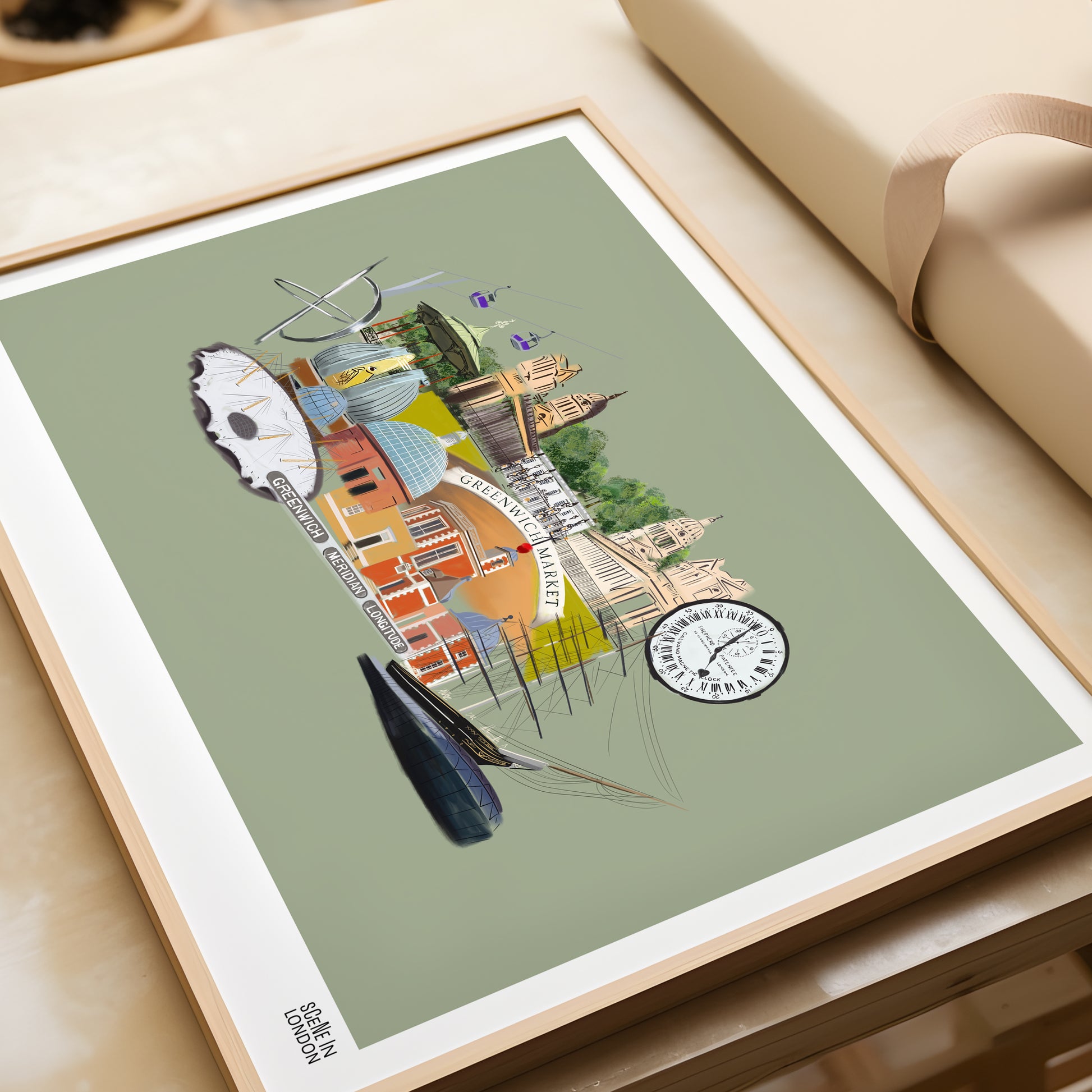 Greenwich London art print