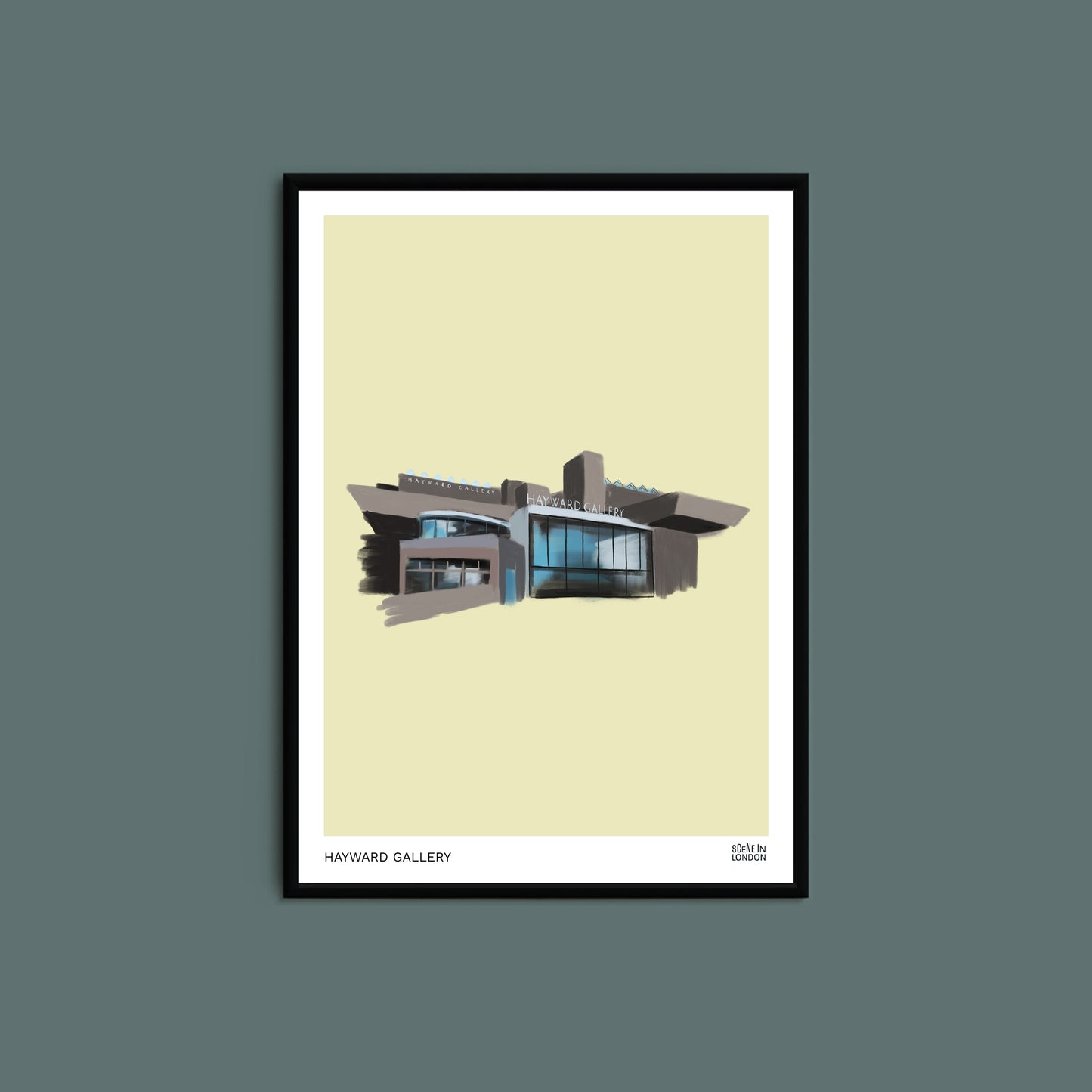 Artwork of Hayward Gallery in London's Southbank