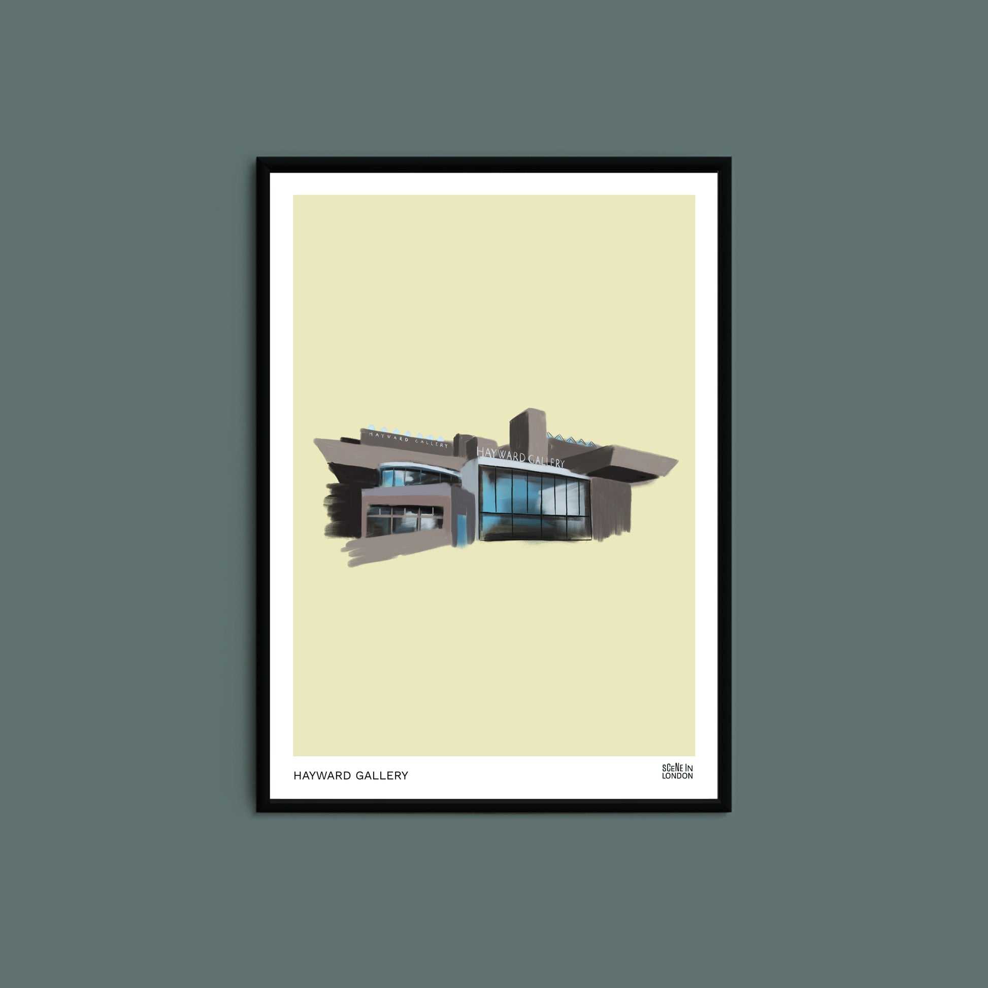 Artwork of Hayward Gallery in London's Southbank