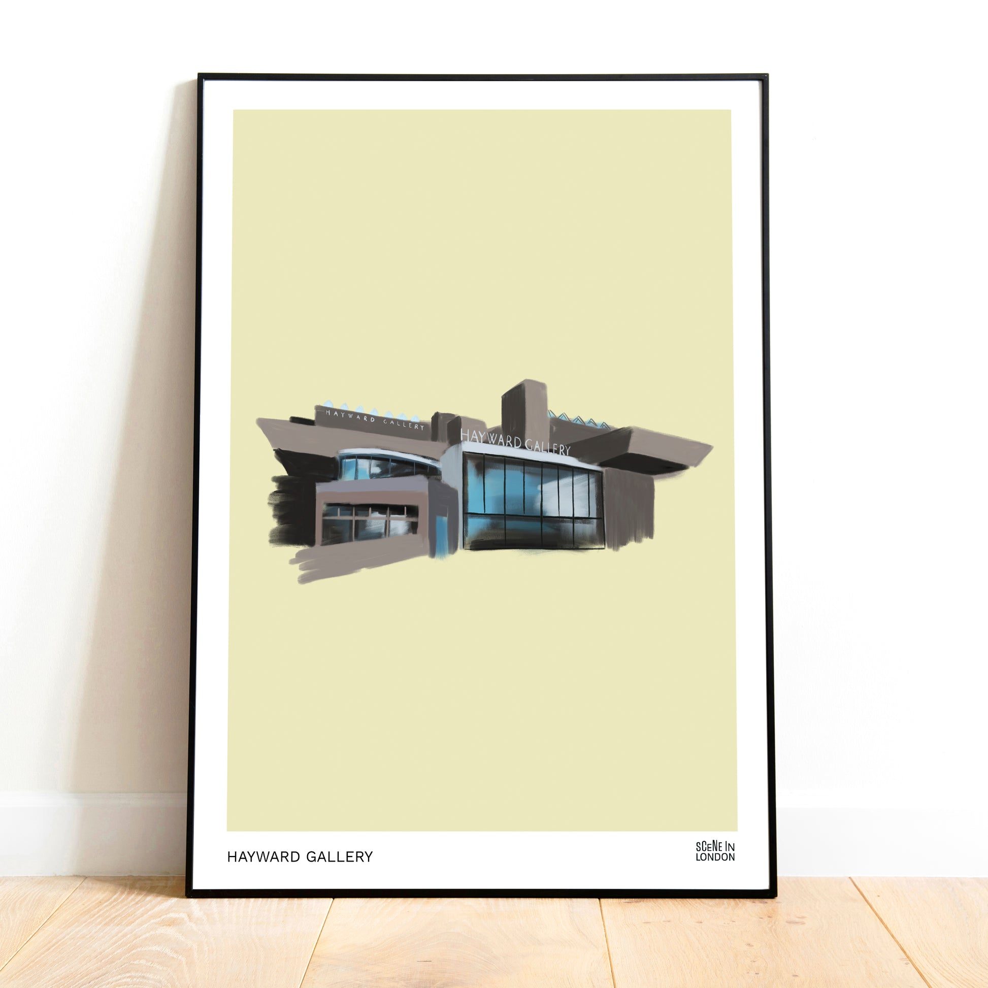 Artwork of Hayward Gallery in London's Southbank