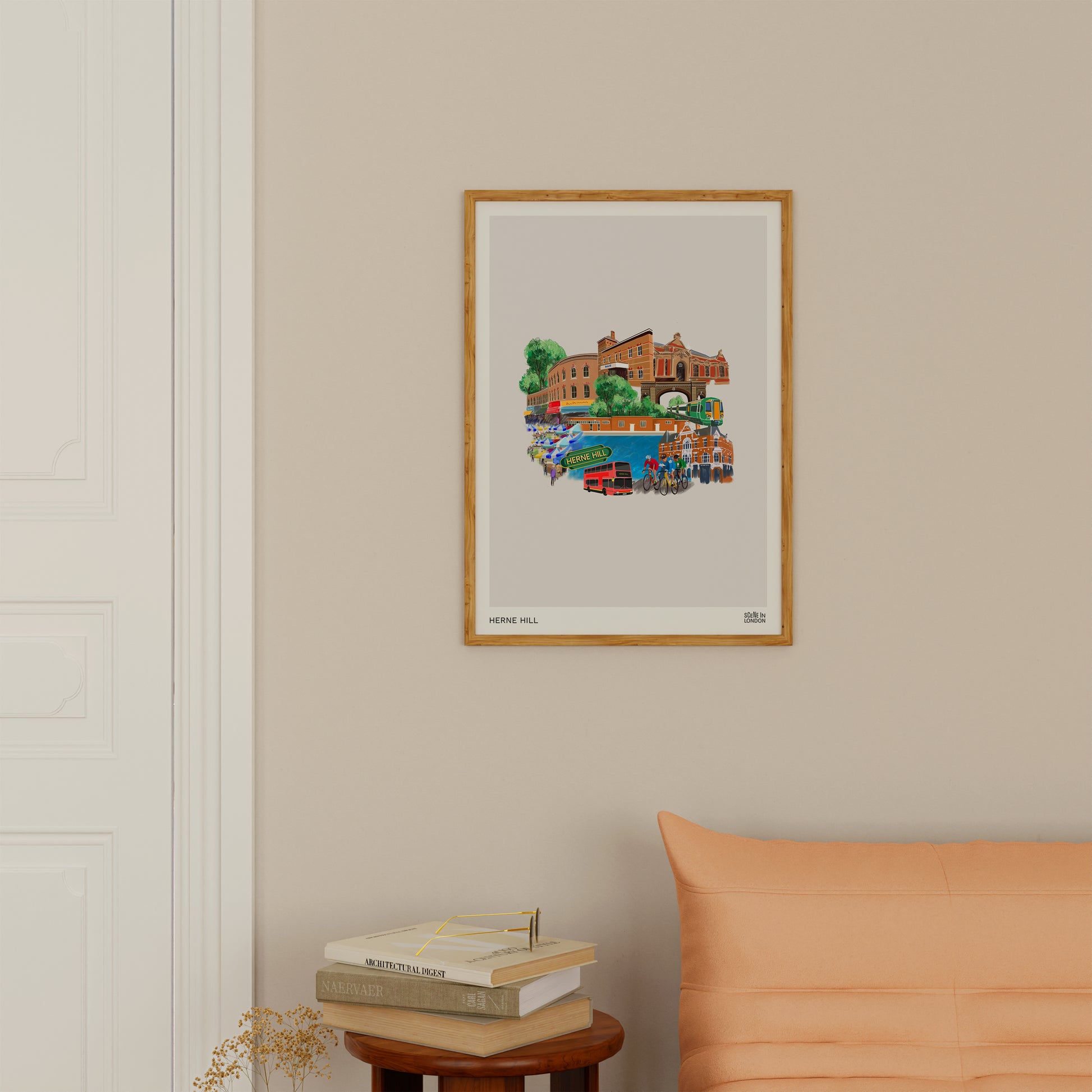 Herne Hill London art print in Herne Hill home