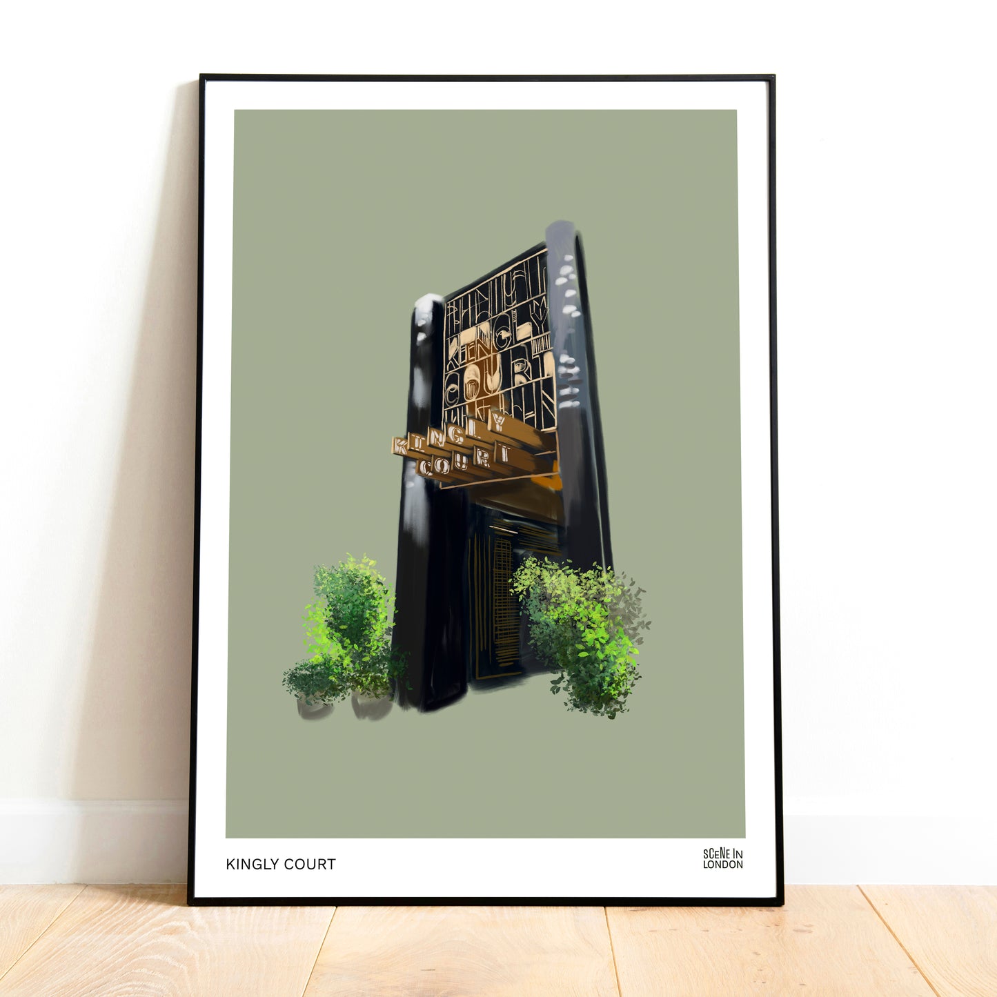 Kingly Court Soho art print by Scene in London