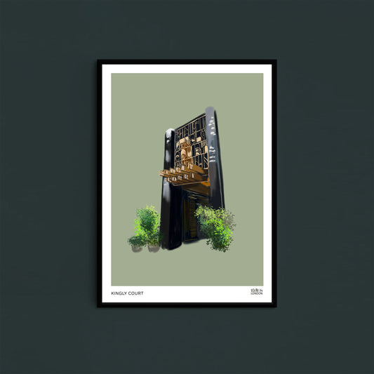 Kingly Court Soho art print by Scene in London