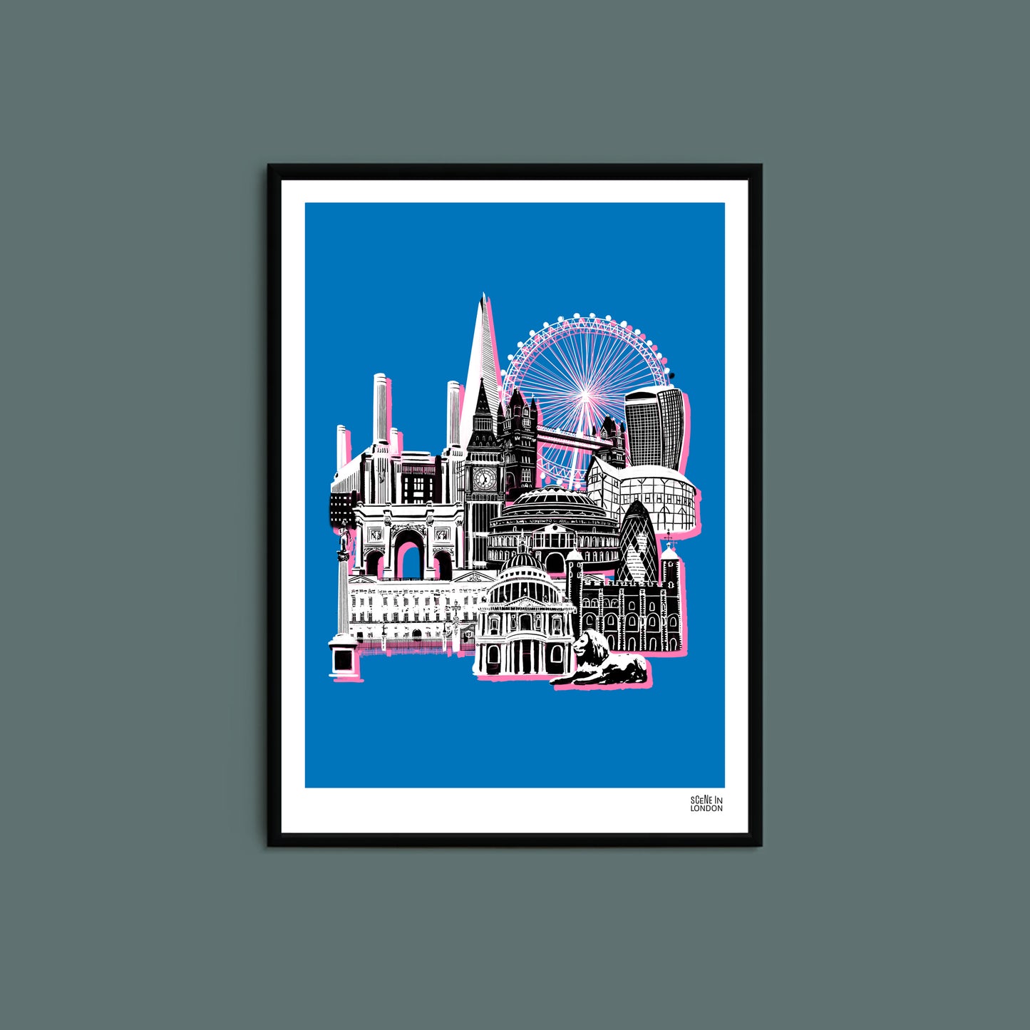 London Block Print