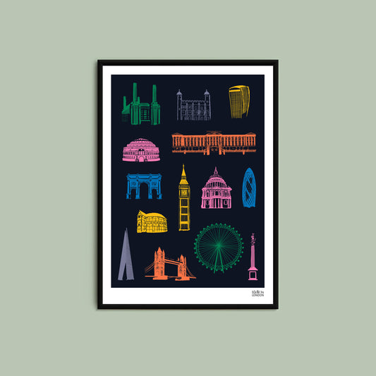 London Neon Print