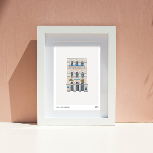 Art print of Peckham Rye Train Station