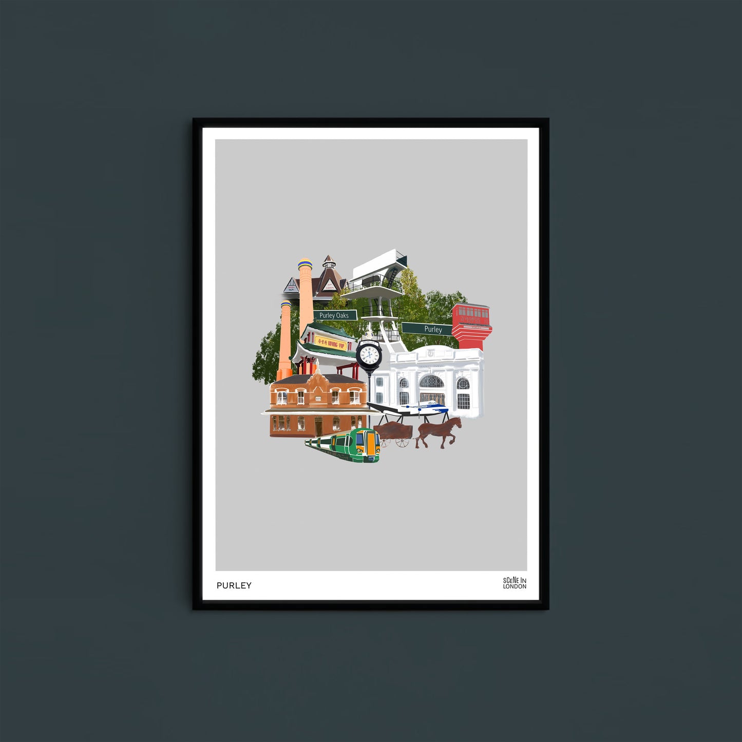 Purley Croydon art print by Scene in London