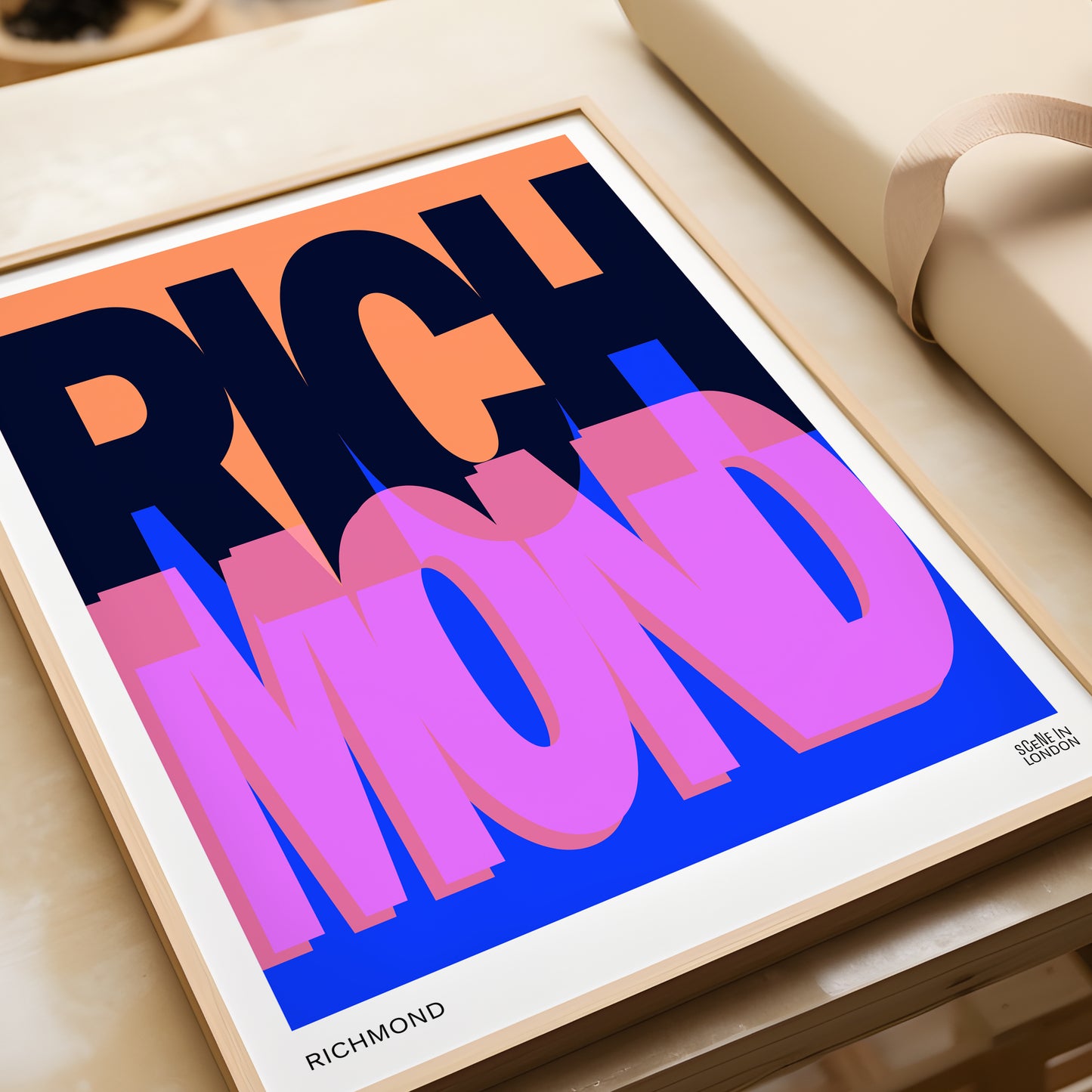 Richmond Layered Typography Print