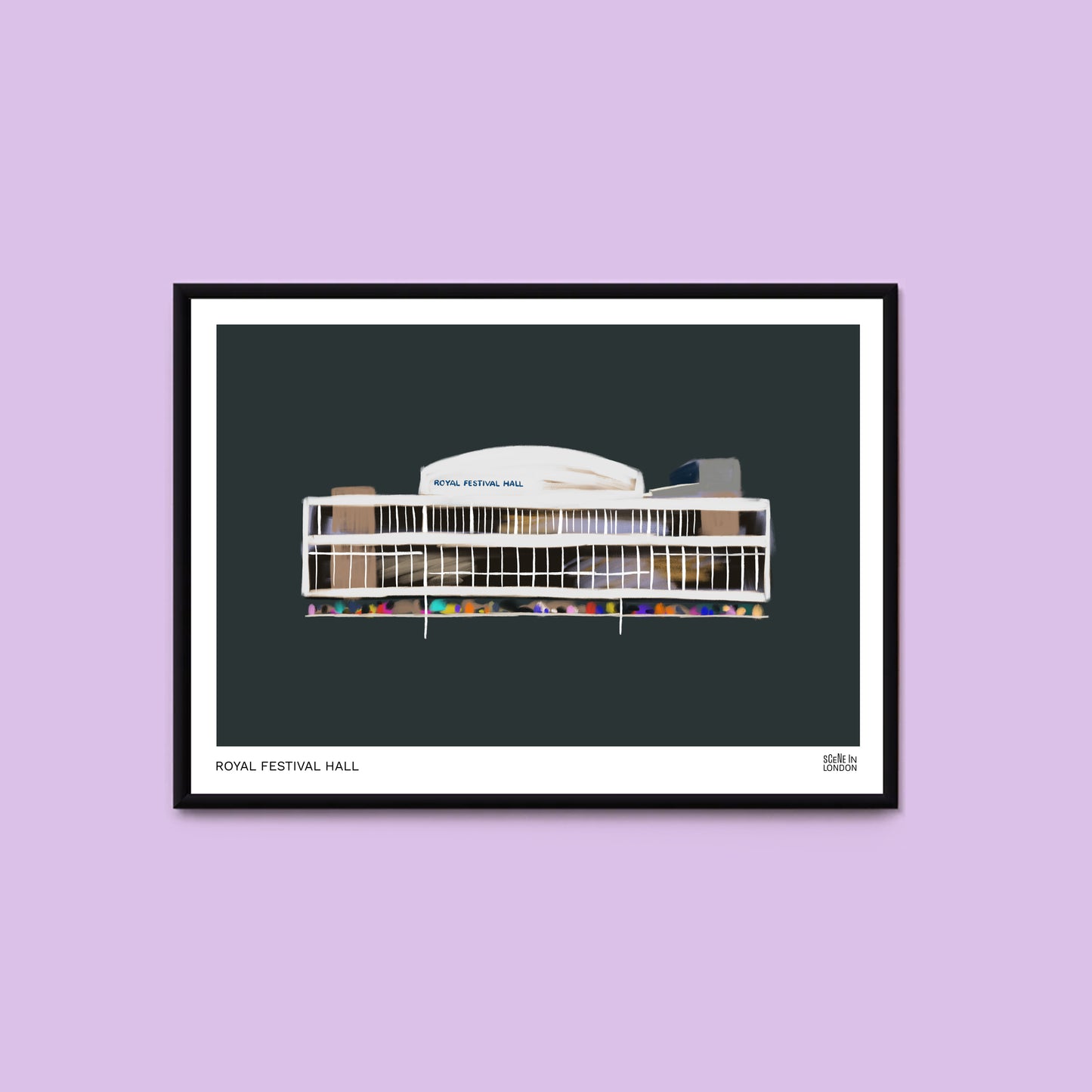 Royal Festival Hall Southbank London art print
