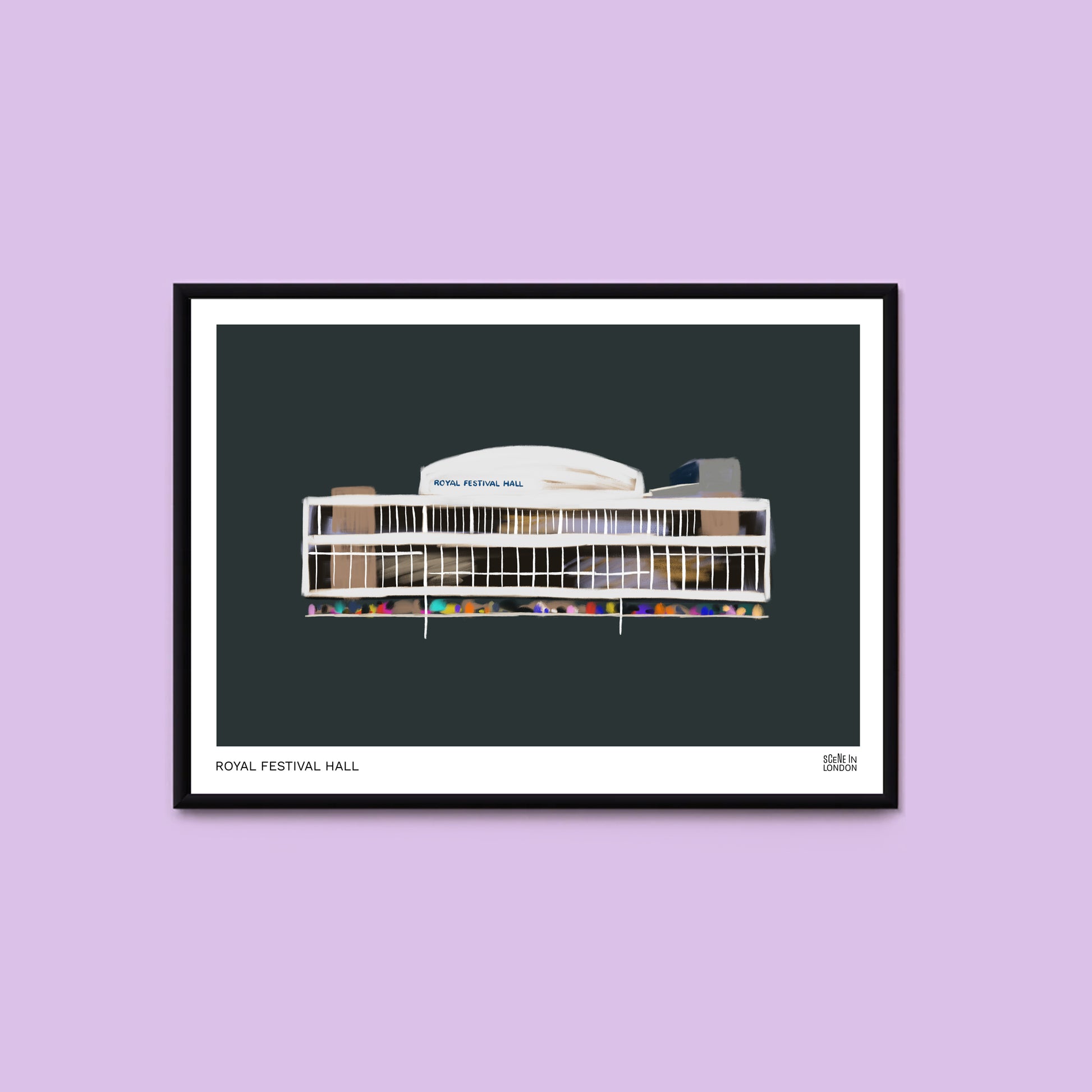 Royal Festival Hall Southbank London art print