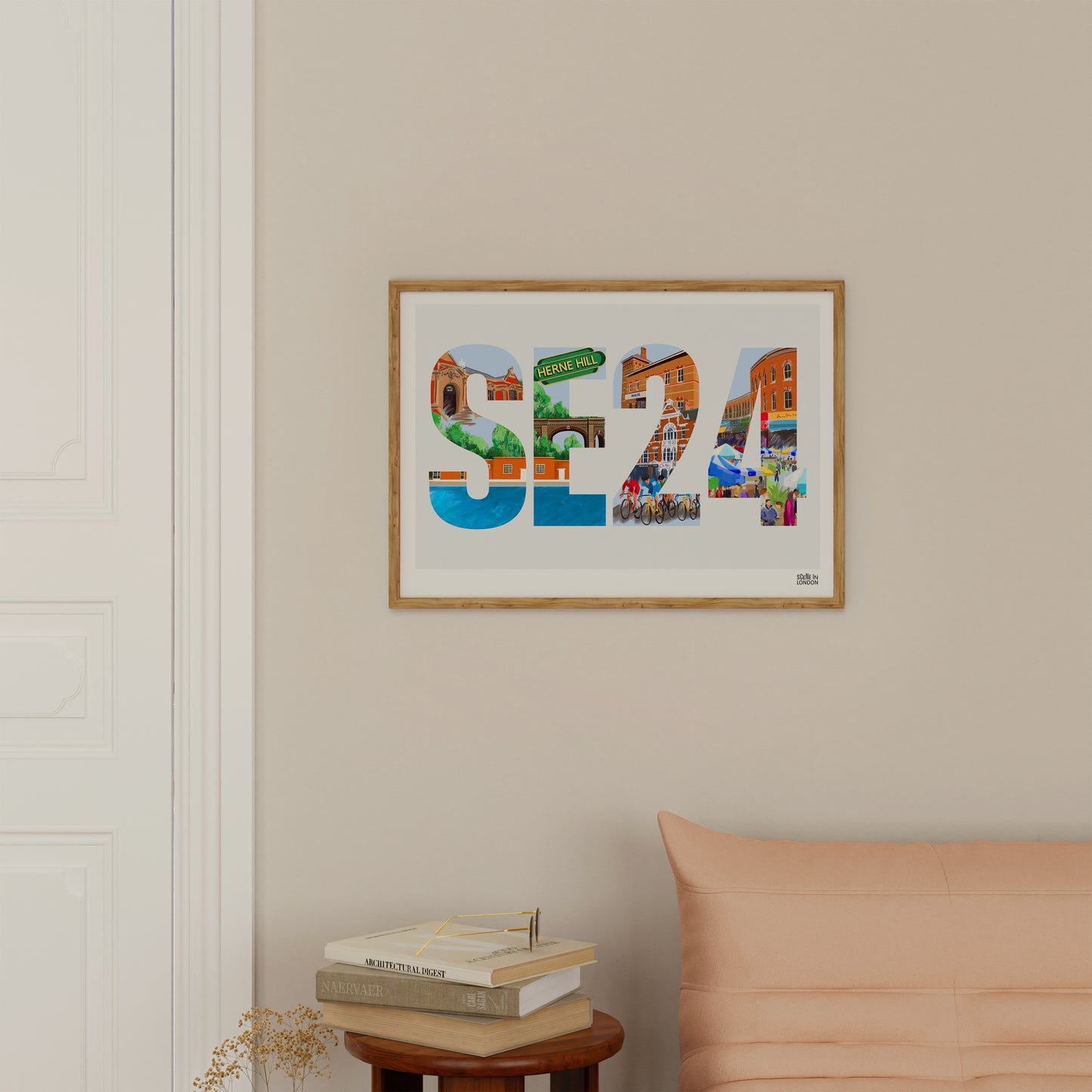 London art print featuring Herne Hill SE24