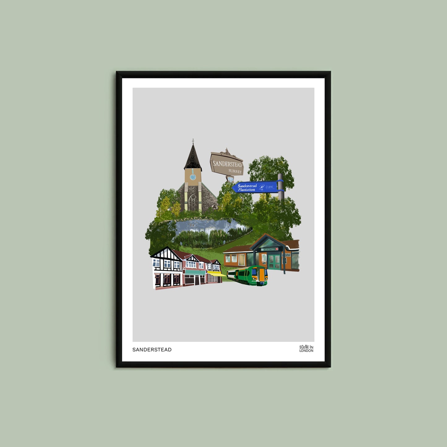 Sanderstead Print