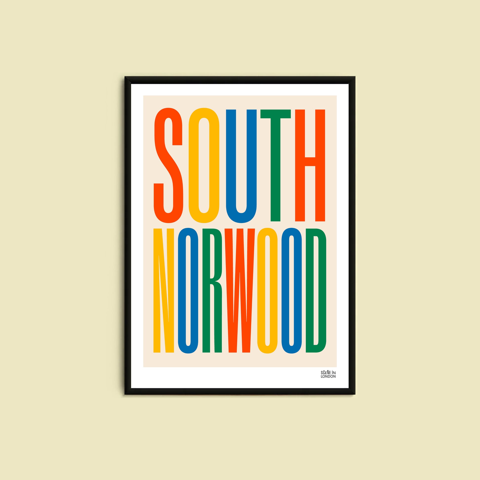 South Norwood modern art print